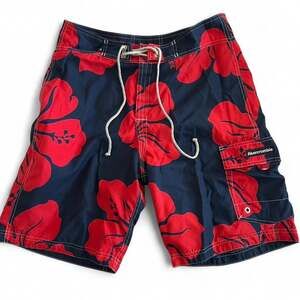 Vintage Abercrombie & Fitch Y2K Reversible Floral Board Shorts Swim Trunks